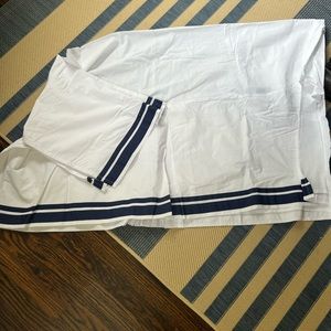 Pottery Barn Kids Harper Crib Bedskirt Navy & White